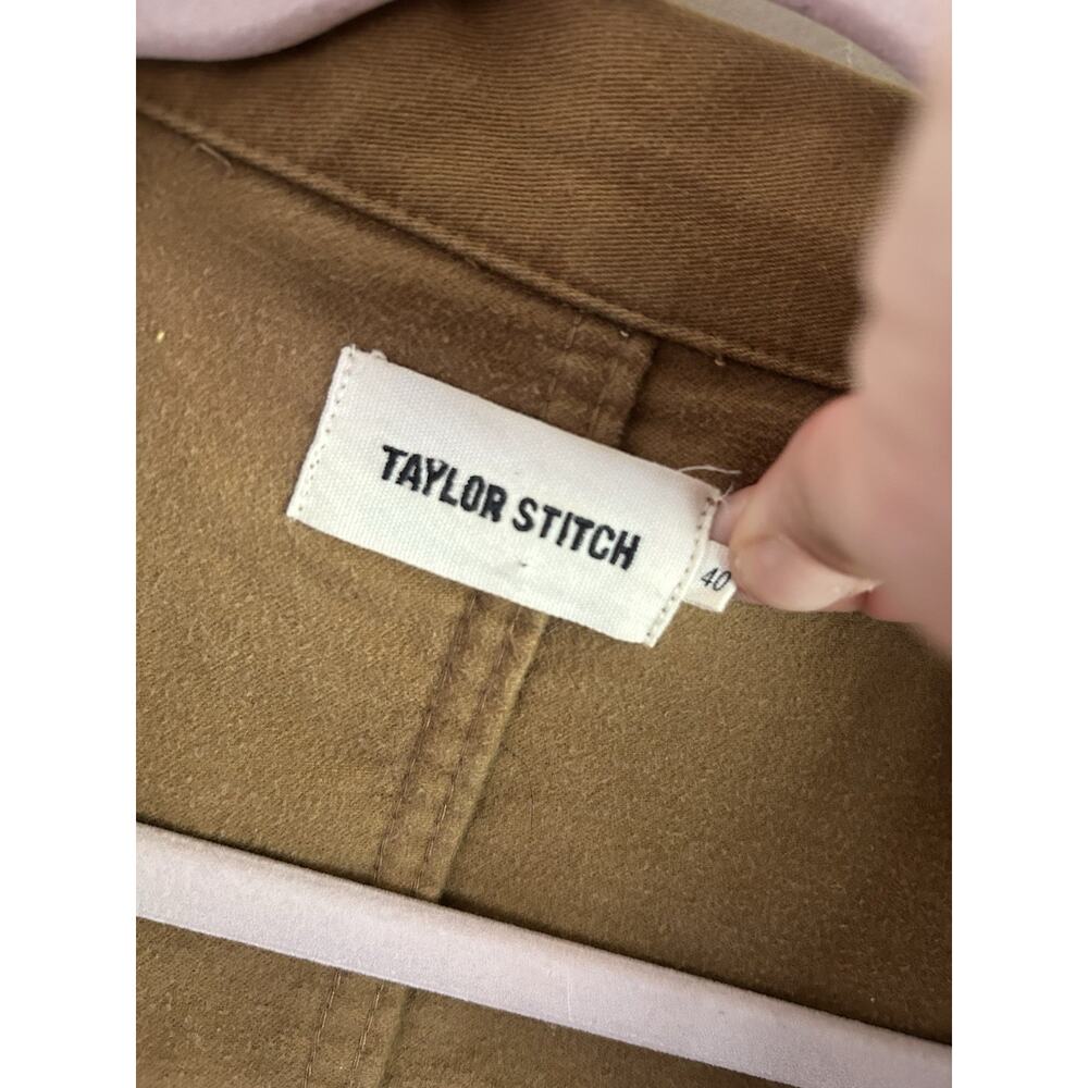 Taylor Stitch Ojai Jacket Mens 40 Medium Tobacco Brown Organic Cotton Chore - Picture 4 of 12